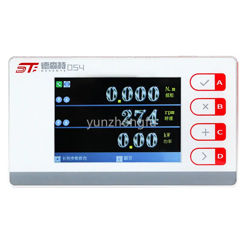 

Force Gauge Measuring Instrument Weighing Display Control Equipment Dynamometer RS485/Ethernet High Precision Pull Push Meter