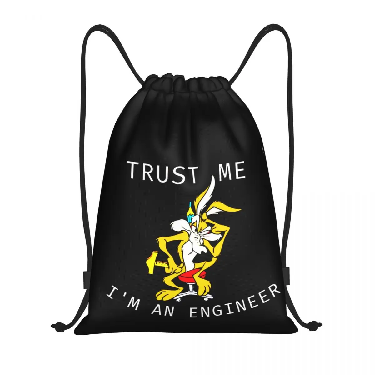 

Trust Me Im An Engineer 14 Drawstring Bags Gym Bag Hot Sale Drawstring Backpack Modern Firm Backpack Humor Graphic