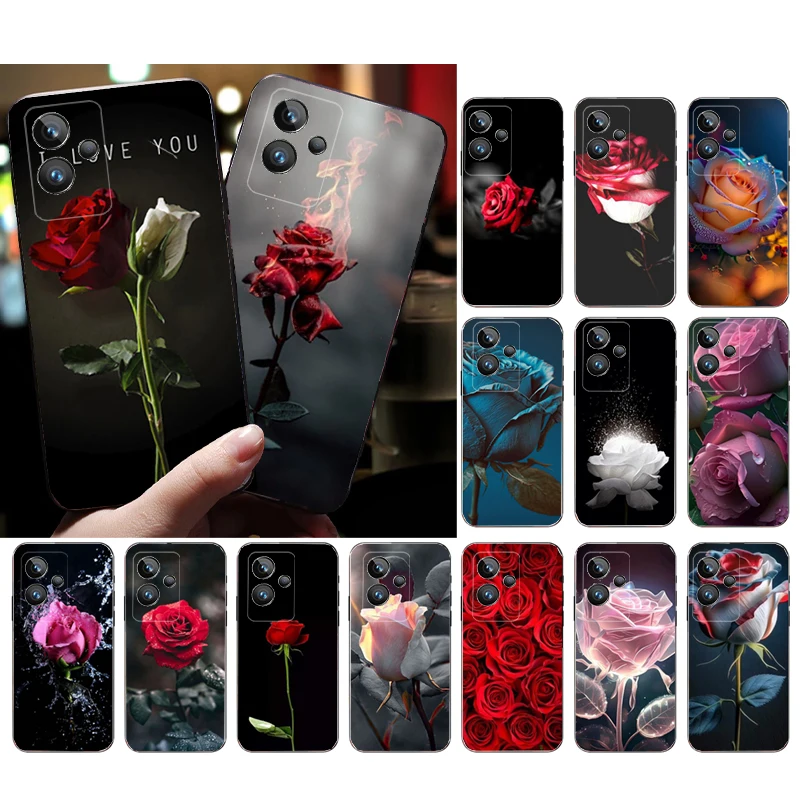 

Roses Flower Rose Phone Case for OPPO Realme 10 Pro Plus 9 8 7 6 Pro GT 2 Pro X2 Pro C21Y C11 X3 SuperZoom Funda
