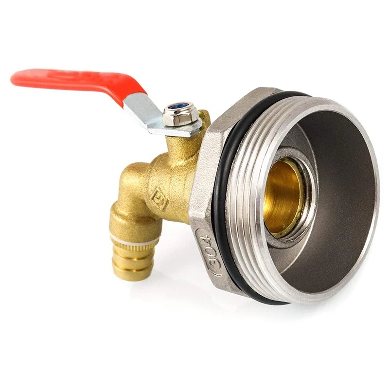 2-дюймовый барабанный кран латунный бочкообразный с прокладкой из EPDM для