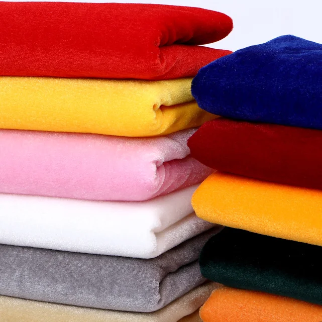 

Thickness Velvet Fabric Wedding Stage Background Conference Christmas Table Cloth Curtain Fabrics Flannelette by half meter