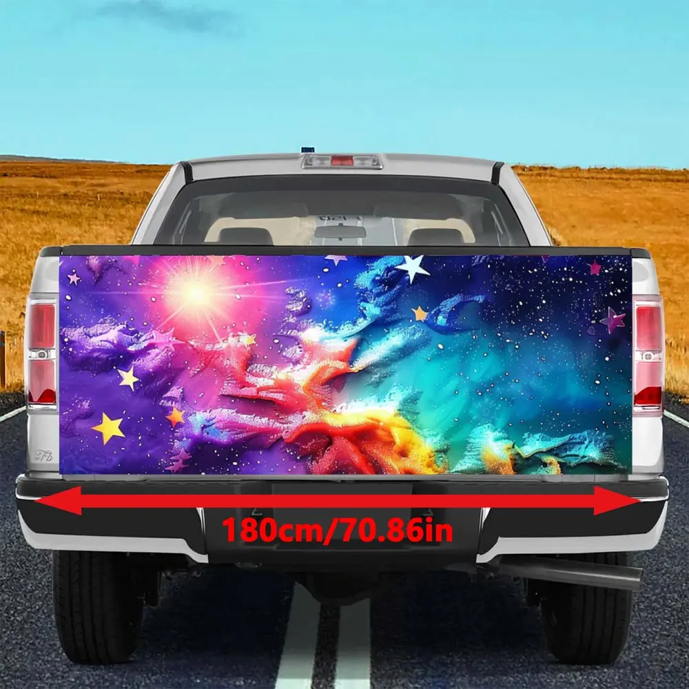Красочное звездное небо океан хвост автомобиля багажник защита Vinly наклейка