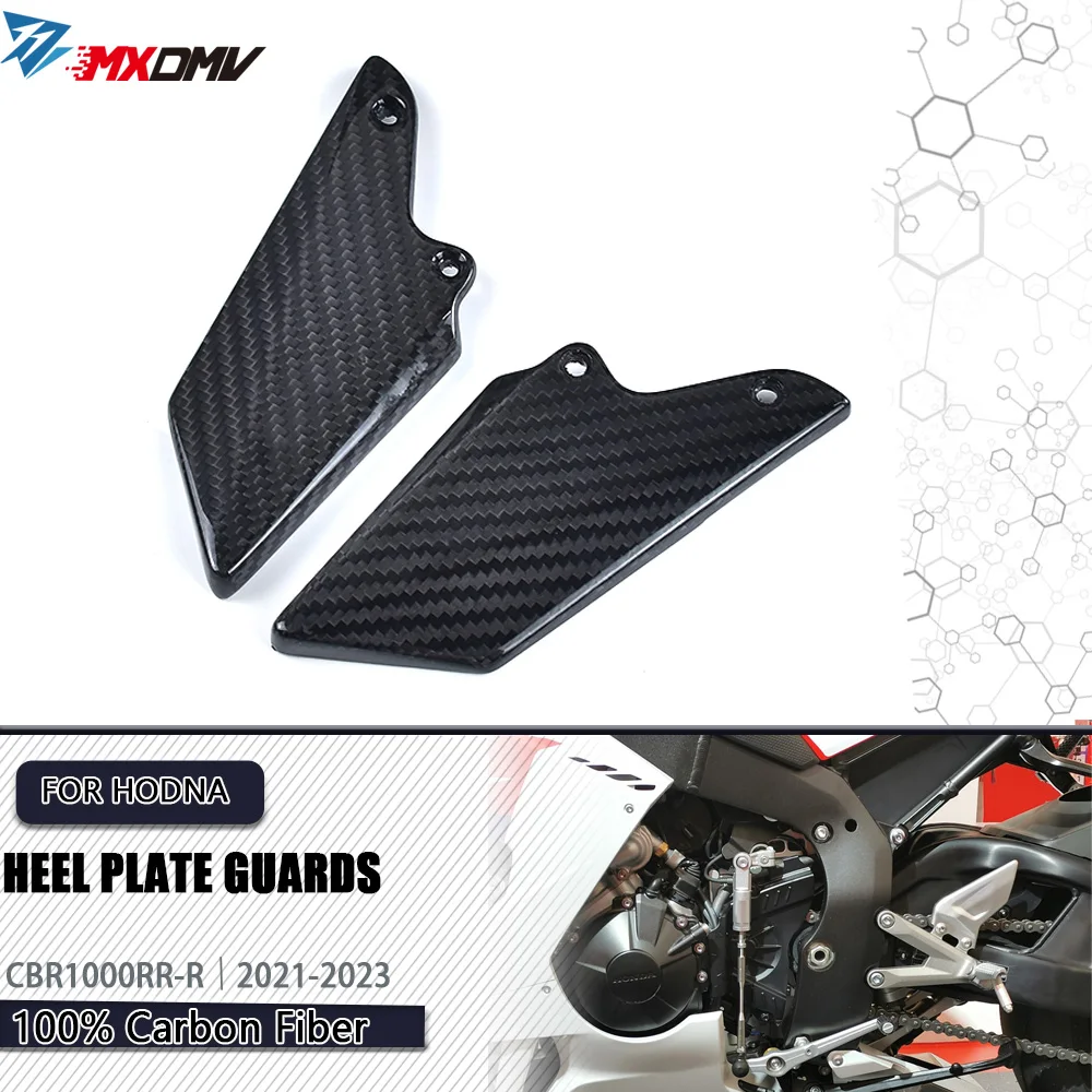 

Carbon Fiber Heel Guards Protectors Shield Guard Motorcycle Modified Rear Foot Wing Protector For HONDA CBR1000RR-R 2021-2023