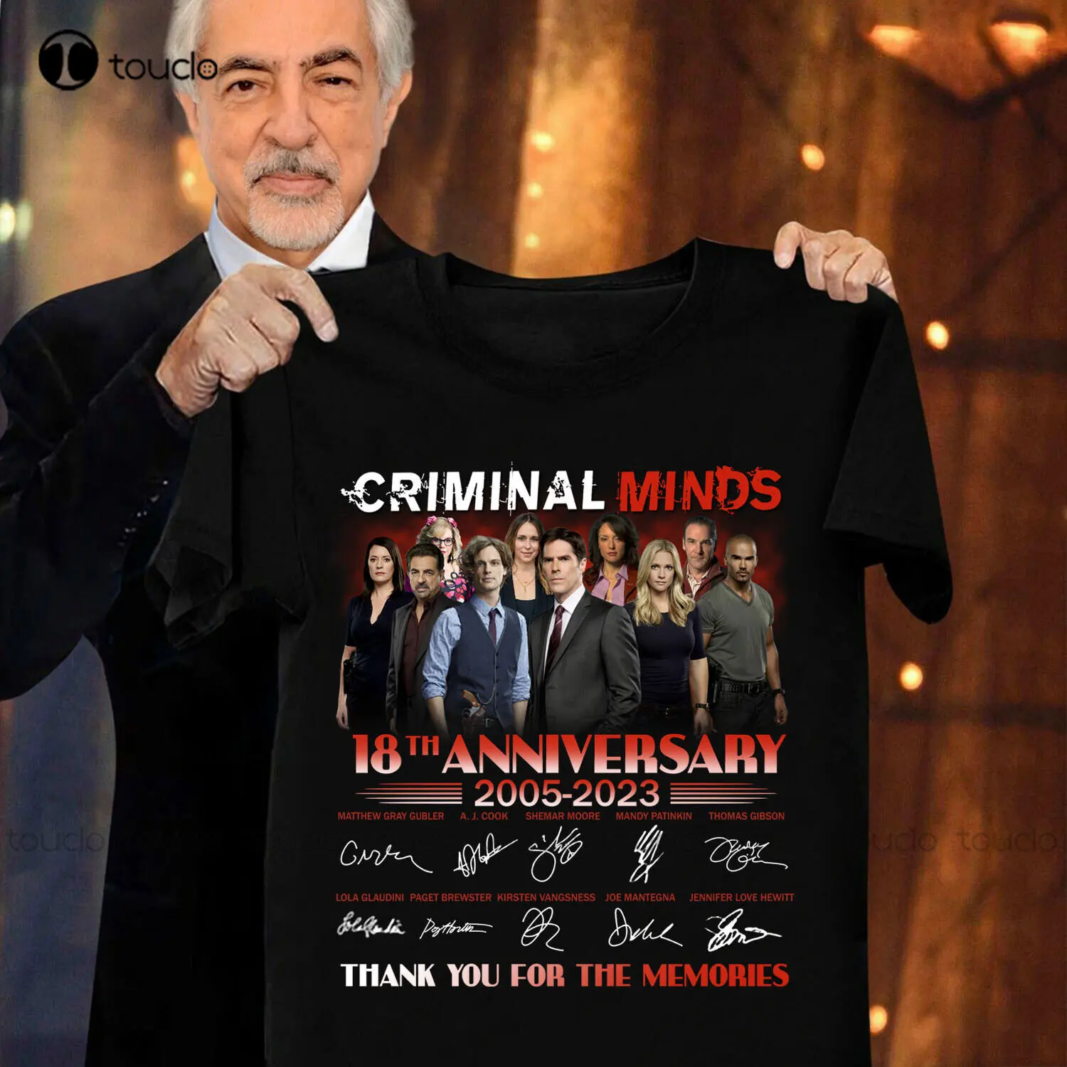 

Criminal Minds 18Th Anniversary 2005-2023 Signatures Gift For Fans Movie Shirt Blue Shirts For Women Digital Printing Tee Shirts