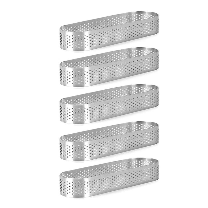 

French Perforated Tart Ring Mold Heat-Resistant Mousse Cake Moulds Circle For Kitchen Pastry Baking Decoration Tools