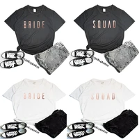 bride and squad t shirts navy rose gold bride bridesmaid bachelorette party shirts hen do t shirts bridal party t shirts women