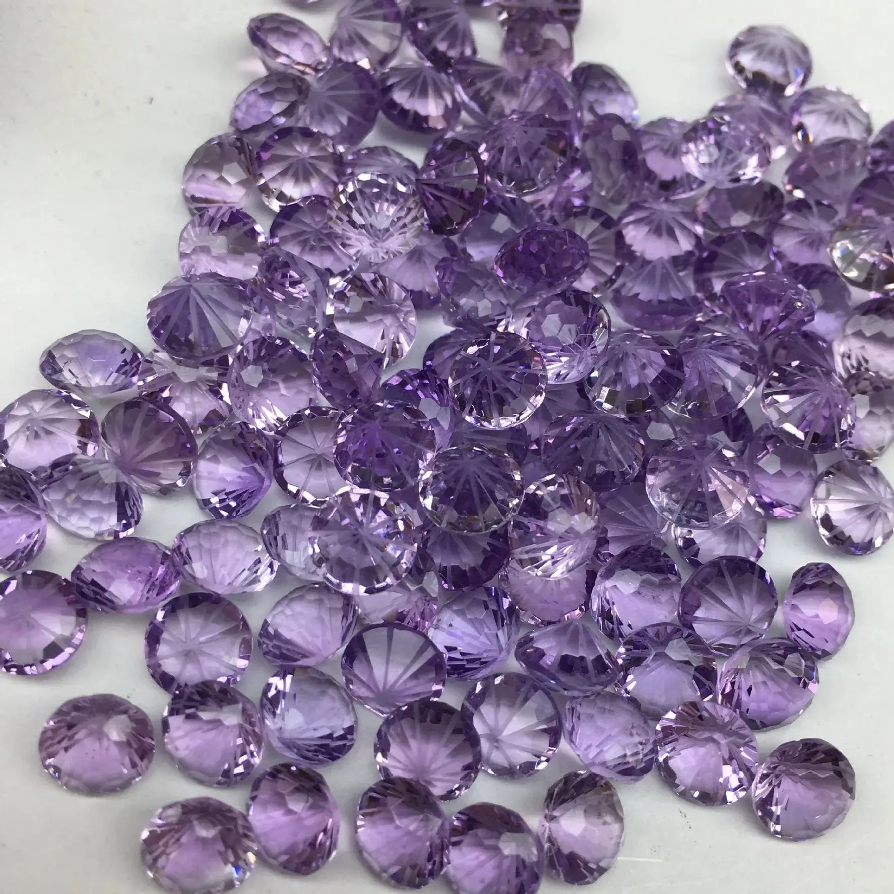 Оптовая продажа 5 шт. бусина из натурального аметиста 6 мм 8 10 фейерверк резка