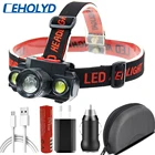 Масштабируемый светодиодный фонарь для рыбалки с монолитным блоком светодиодов, используется перезаряжаемый налобный фонарь с аккумулятором 18650, налсветильник ный фонарь, светильник для кемпинга