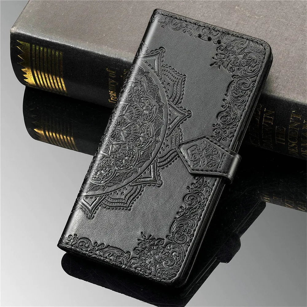 for infinix hot 10 play leather flip case mandala wallet book shell note 11 pro 10s nfc case hot10 lite 11s 10t 9 s phone cover free global shipping