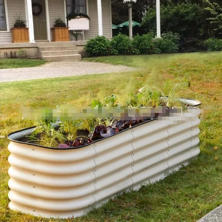 Кровать для посадки из оцинкованной стали уличный цветочный горшок