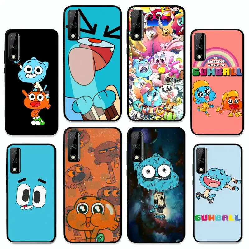 

Anime-World-of-Gumball Phone Case for Huawei Y 6 9 7 5 8s prime 2019 2018 enjoy 7 plus