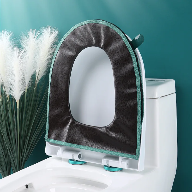 winter warm ring potty mat soft thicken washable zipper toilet seats cover set for home decoration bathroom product free global shipping