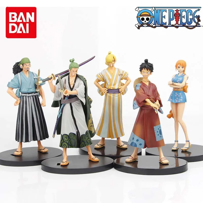 

18cm One Piece Anime Pirate Warriors Monkey D Luffy Roronoa Zoro Sanji Usopp Action Figures Collectible Model Toys Boy Gift