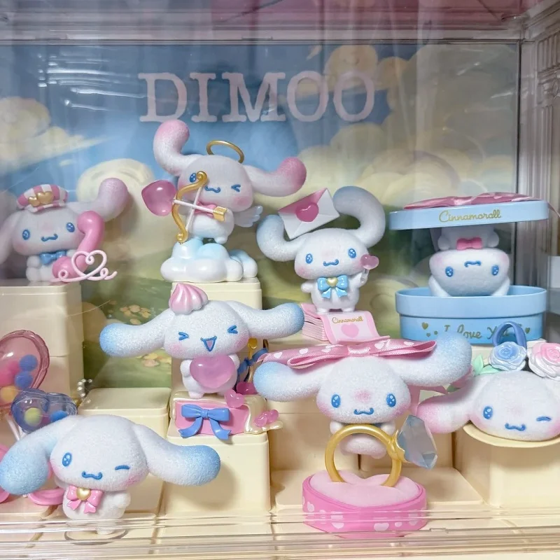 Оригинальная коллекционная фигурка Cinnamoroll из серии «Наполнен любовью» в слепой коробке, кавайная флокированная статуэтка, украшение для рабочего стола, кавайный подарок-сюрприз, игрушка (art.: 3920da963c8a6) - 3920da963c8a6