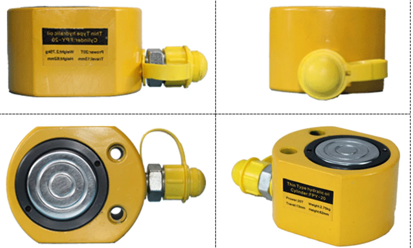FPY-101 Hydraulic Jack with Height of 50mm Stroke10mm CP-180 Pump Super Thin Type Cylinder