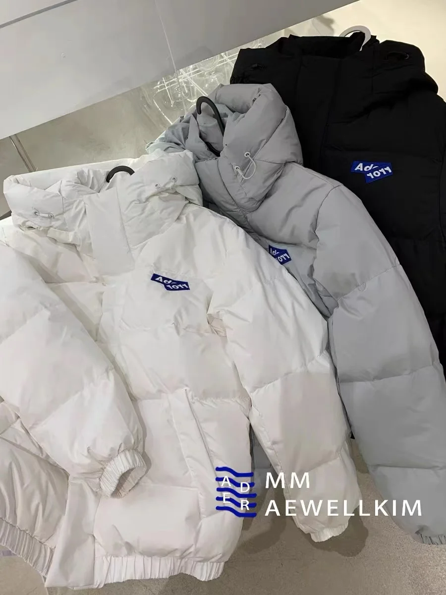 Ader error new Korean design couples down jacket letter reflective high quality men's and women's winter hoodies