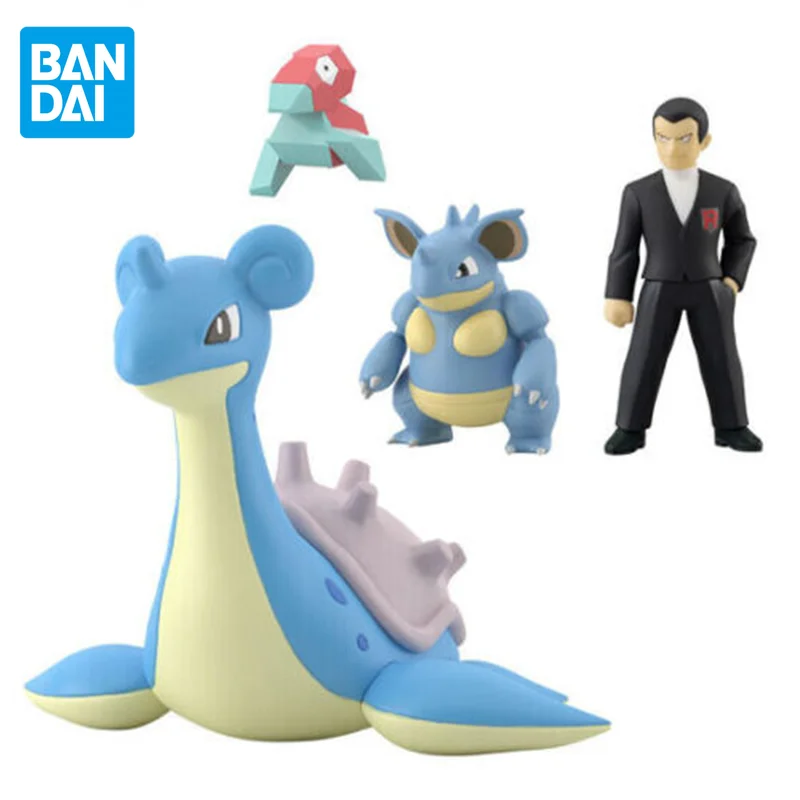 Фигурка покемона Bandai оригинальная, аниме, Shokugan, пропорциональный мир, лапрас, нидоквин, Джованни, экшн-фигурки, игрушки для детей, Подарочная модель