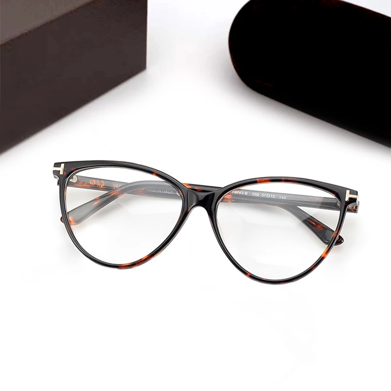 Ford Ft5743 оправа для очков высокого качества большая кошачий глаз плоское зеркало