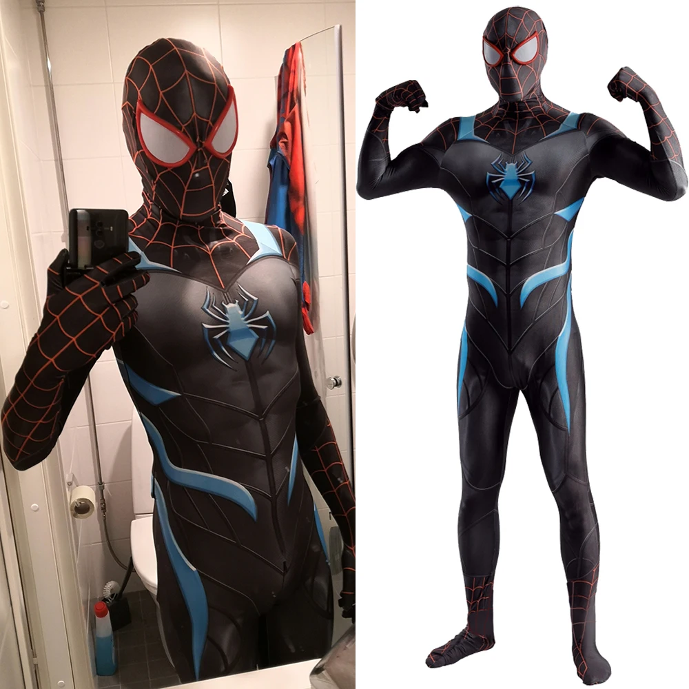 

PS4 Secret War Spidey boy Advanced Suit Cosplay Costume Halloween 3D Printed Lycra Spandex Zentai suits Disfraces for Adult Kids