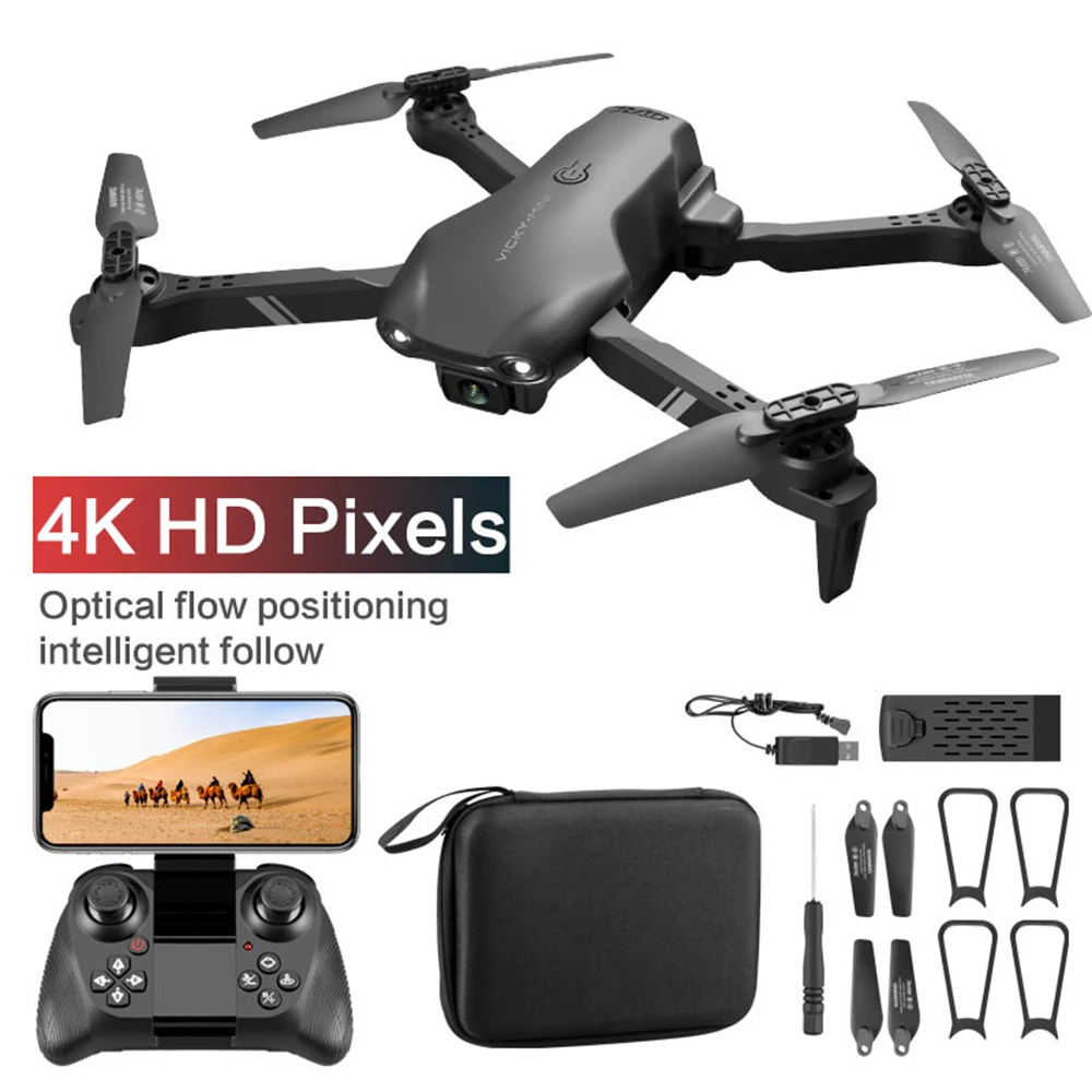 

2022 Mini Drone with Wide Angle Camera 4K HD Dual Pixels WiFi Fpv RC Foldable Quadcopter Drone Gift Toys for Boys