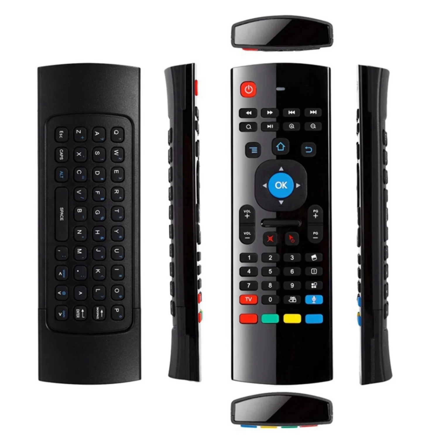 Фото Новый пульт дистанционного управления New-MX3 Fly Air Mouse с голосовым управлением, беспроводная клавиатура 2.4G для ТВ-приставок Android Mecool H96 Max X96 Mini Mi Box №4