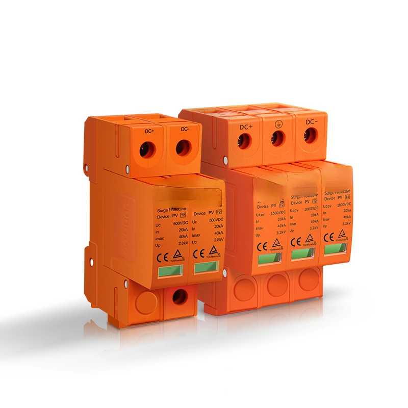 

40KA 500V lightning arrester IP20 solar DC surge protector