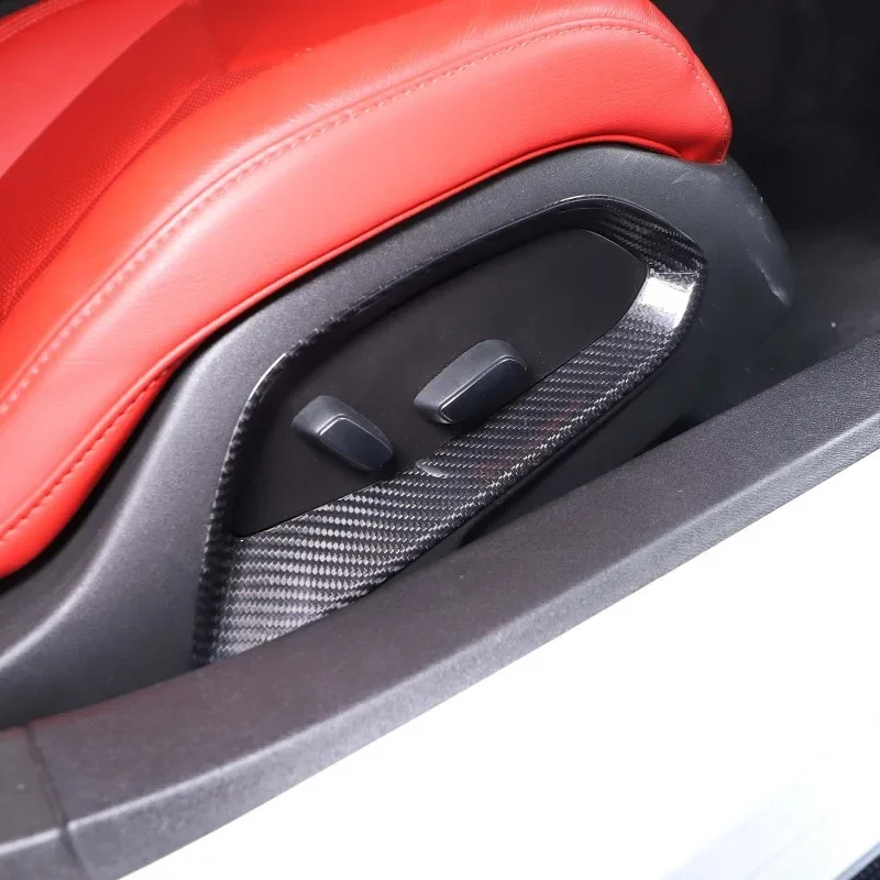 Для Chevrolet Corvette C8 Stingray Z51 Z06 2020-2024 натуральное углеродное волокно регулируемая