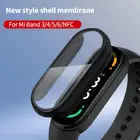 360 Полное покрытие для Xiaomi Mi Band 6 5 4 3 мягкая прозрачная 3D пленка + Жесткая защитная пленка из поликарбоната для Miband 6 5 защитный чехол Защита