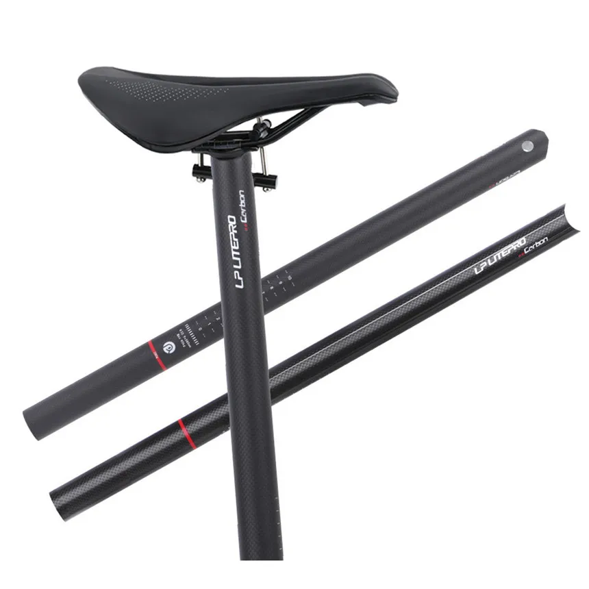 

Lp Litepro Folding Bike Carbon Fiber Seatpost 31.8 33.9mmx580MM 412 SP8 Fnhon Bicycle Ultralight Seat Post Tube
