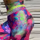 Женские штаны для йоги с принтом граффити, с высокой талией