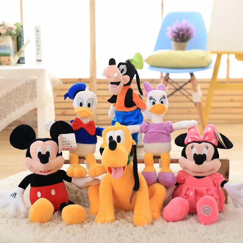 

30cm Disney Cartoon Donald Duck Daisy Toys Animal Mickey Minnie Mouse Toy Dolls Kids Birthday Christmas Presents Gift
