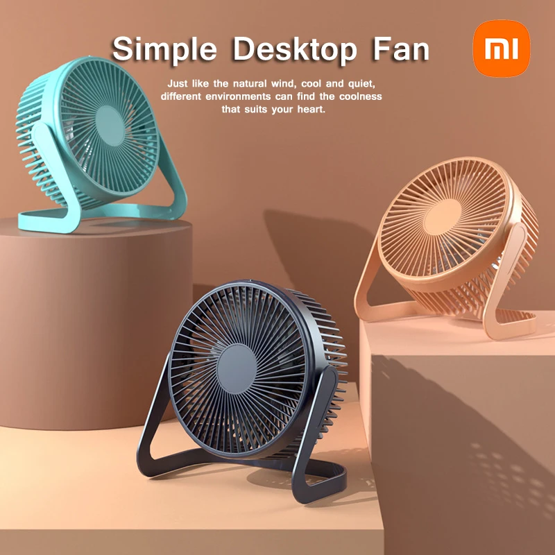 

Xiaomi Desktop Fan Portable USB Mute Mini Cooling Fans Air Cooler Rotating Adjustable Angle High Quality Fans For Home Office