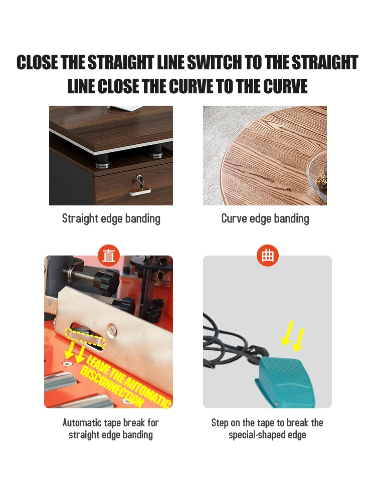 Стандартная облицовочная машина для кромок Автоматическая ленточная поломка