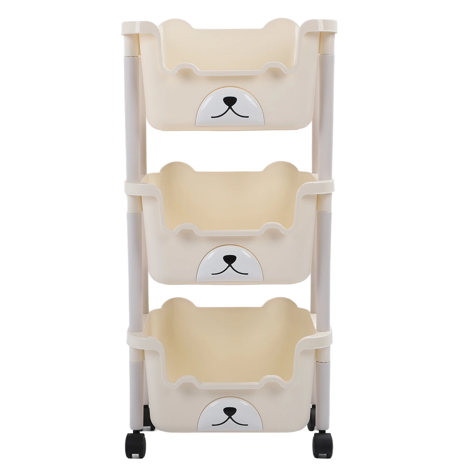 Тележка для хранения с колесиками на колесиках большой емкости ванной комнаты