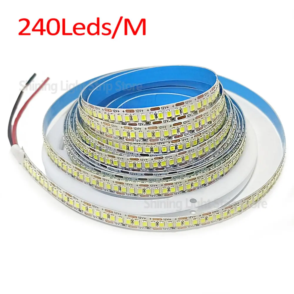 

DC12V Led Strip Light 2835 5m LED Tape Diode Lamp Light Strips Kitchen Home Decor TV Ledstrip 60/120/240leds/m White/Warm White