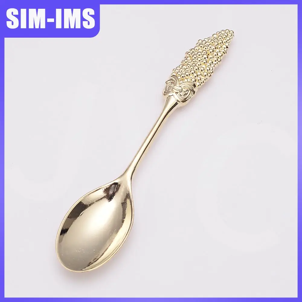 

Kitchen Utensils Coffee Spoon Creative Crafts Ice Cream Spoon Zinc Alloy Harvesting Ears Of Wheat Cake Spoon Mixing Spoon Retro