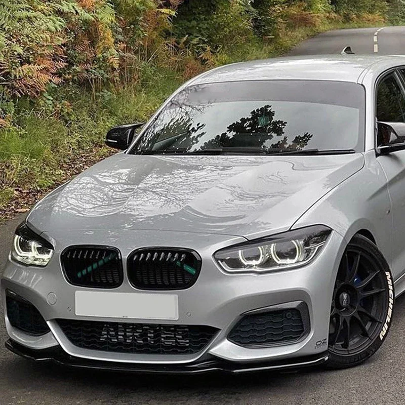 Фото 2015-2019 для BMW 1 серии F20 F21 118i 120i M-Pack Стиль Передний бампер Спойлер Губа Передний лезвие Разветвитель Диффузор Комплект кузова Тюнинг №3
