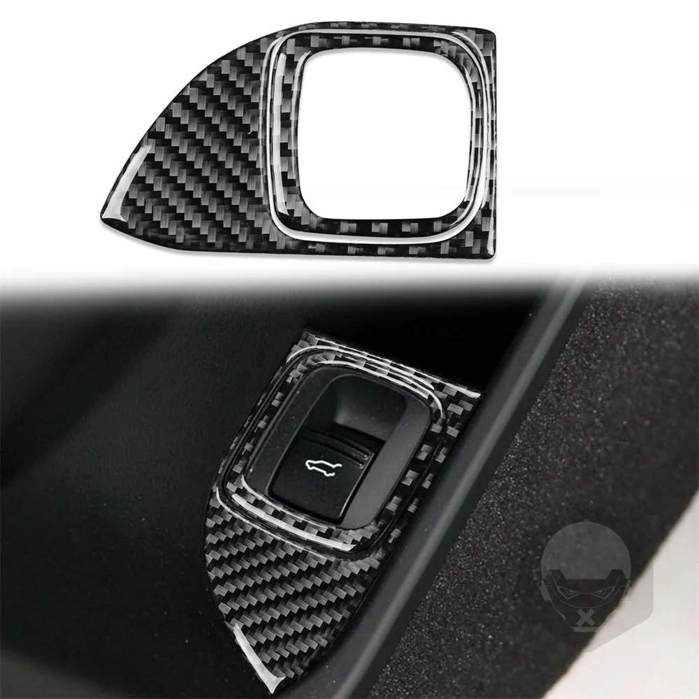 

2pcs Carbon Fibre Trim Sticker For Porsche Cayenne S Gts Turbo 03-10 Boot Switch