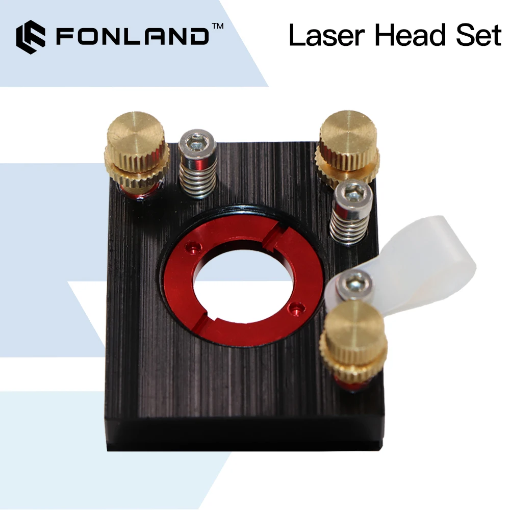FONLAND CO2 Laser Head Set Lens Dia.20 FL50.8/63.5/76.2/101.6mm Integrative Mount Dia.25 Mirror for Laser Cutting Machine enlarge