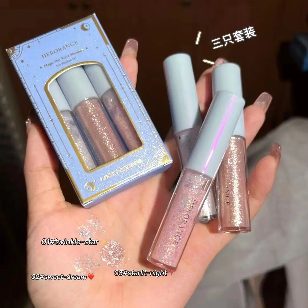 

Glitter Highlighter Liquid Eye Shadow Eyeliner Durable Waterproof Gold Shimmer And Shine Eye Silkworm Pencil Makeup Beauty Tool