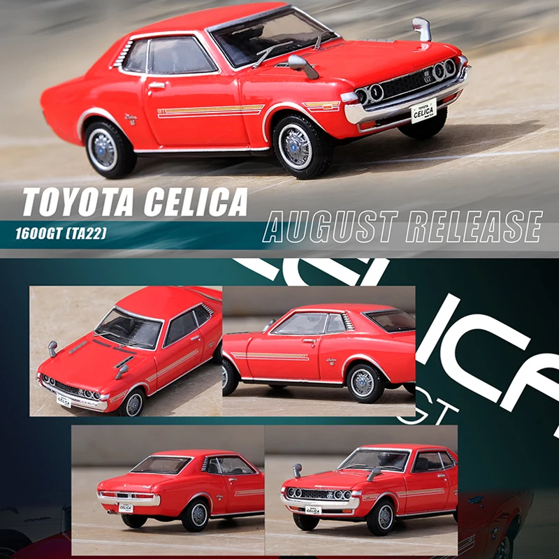

INNO 1:64 TOYOTA CELICA 1600 GT (TA22) Alloy Die-Cast Model Car - Red