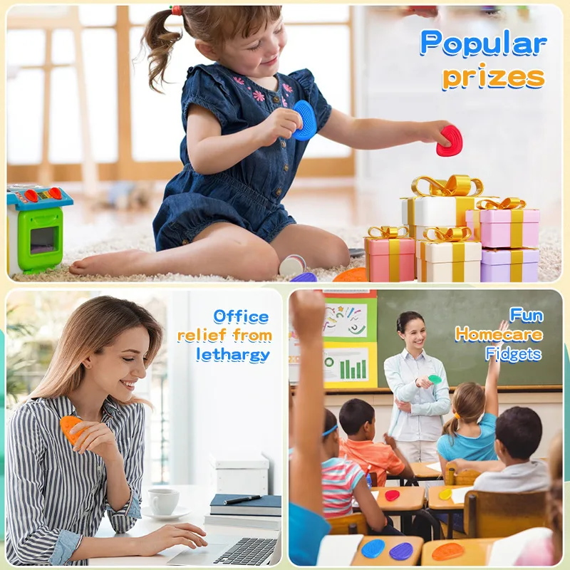 Непоседа игрушки сенсорный камень 6 шт. текстурированный беспокойства