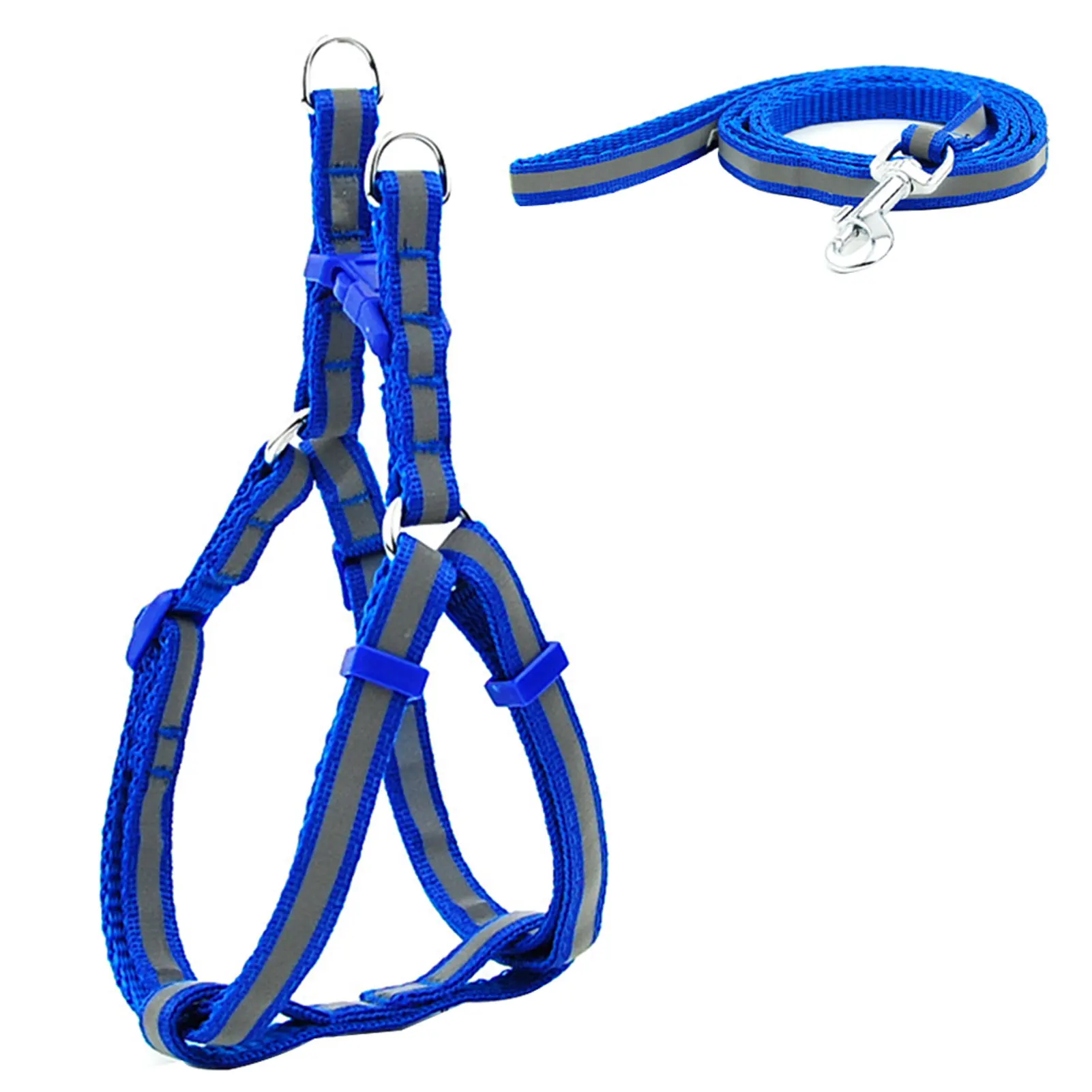 

Reflective Strap Lightweight Outdoor Walking Dog Cat Safety Adjustable Easy Wear Training Pet Harness Soft Running Buckle