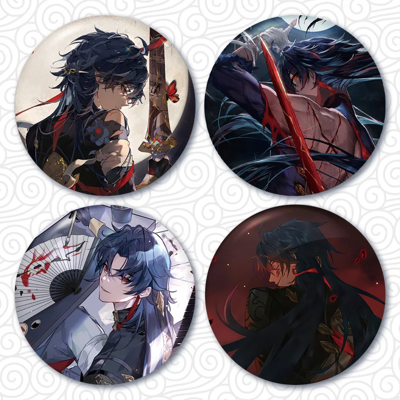 Игрушка Honkai: звёздный рельс 58 мм булавка для кнопки с лезвием Милая брошь в стиле