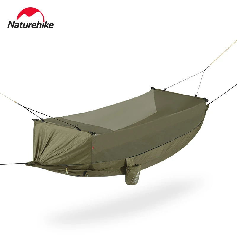 

Naturehike Outdoor Camping High-density Anti-mosquito Double-layer Hammock Home Leisure Swing Hammock Anti-rollover Single Swing
