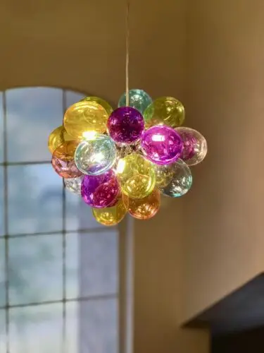 Яркие Стеклянные подвесные светильники LONGREE в форме шара светильник для детской