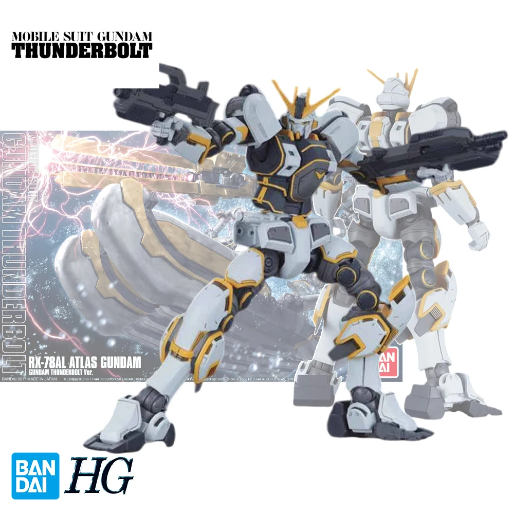 Bandai оригинальная модель Gundam HG UC 1/144 фотоатласная искусственная фигурка сборные