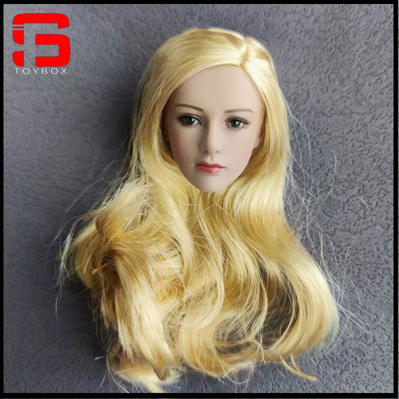 

TBLeague PL2019-149 1/6 Tariah Silver Valkyrie Blond Long Hair Head Sculpt Carving for 12'' Female Suntan Action Figure Body