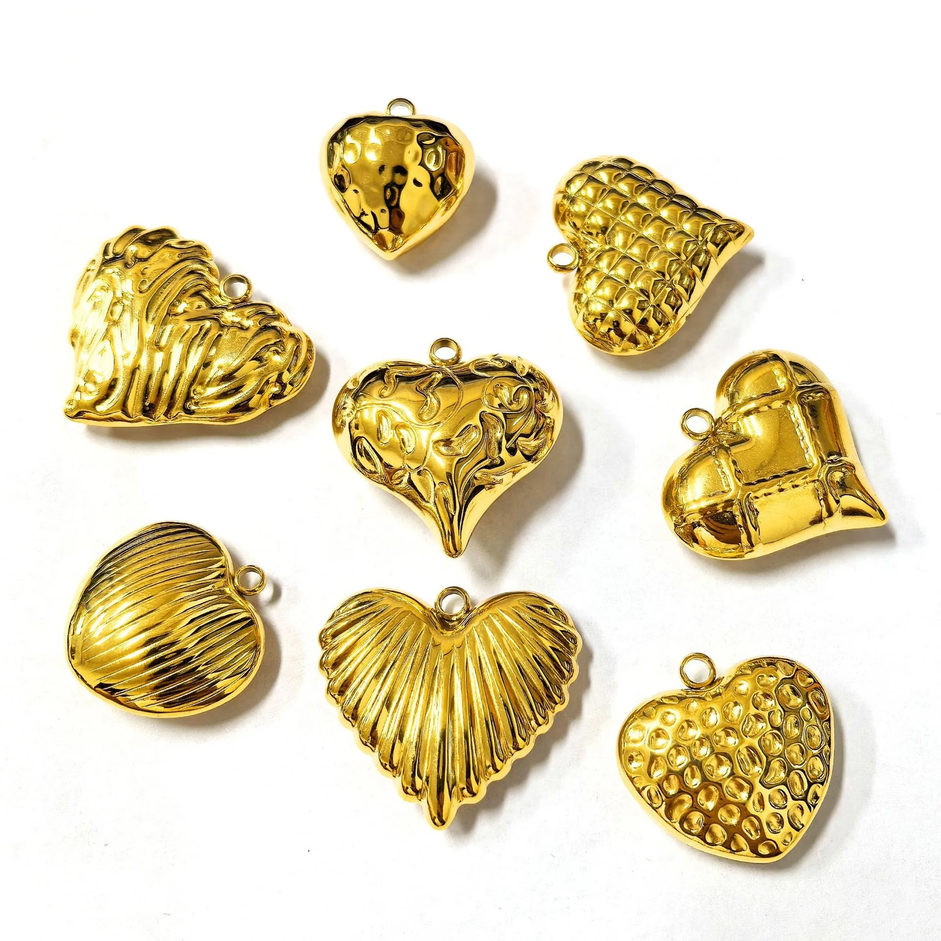 Титановая сталь трехмерное сердце полый водонепроницаемый светильник роскошная