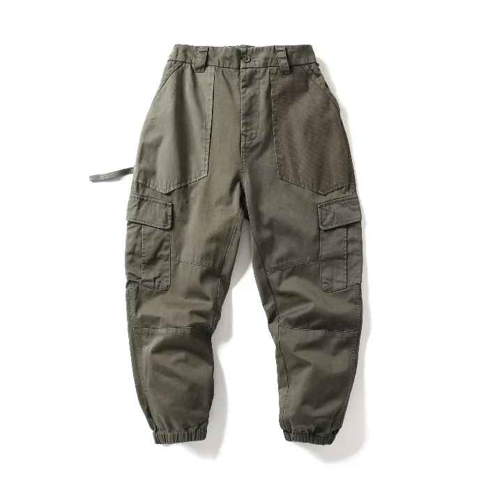 2022 повседневные мужские брюки в корейском стиле свободные длинные с большим